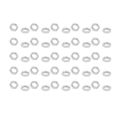 50pcs M10 x 4mm Innengewinde Metall Sechskantmutter Verschluss 1mm Gewinde Pitch