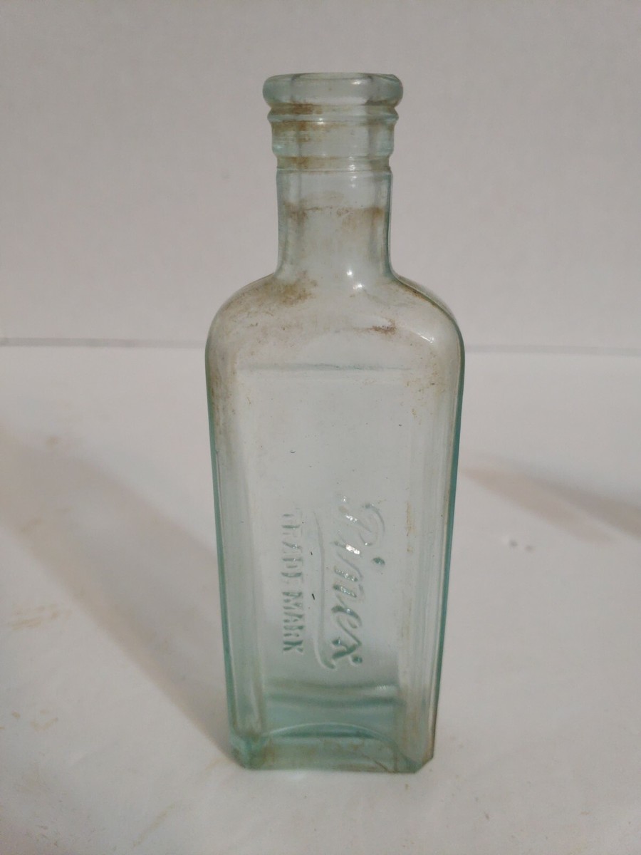 Vintage early 1900's Pinex Trade Mark Cough Syrup Glass Bottle. | eBay