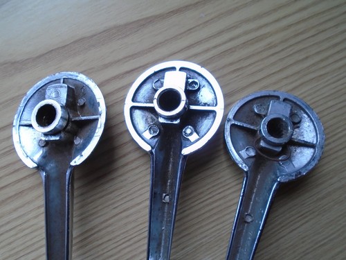 chrome window crank, Spline drive, Poss Ford, zodiac Shed find - Picture 7 of 9