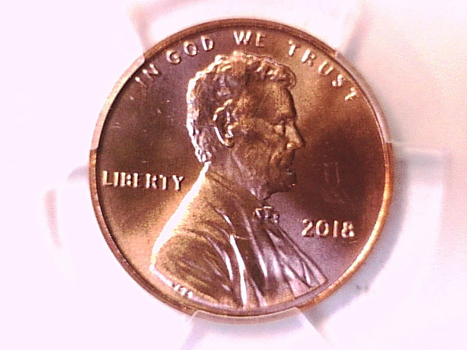 2018 P Lincoln Shield Cent Penny PCGS MS 67 RD 38298799 - Image 2 of 3