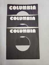 45 RPM 7" RECORD SLEEVES CO. SLEEVE 3 PACK SEE PHOTOS - Columbia SLV187