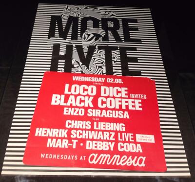 HYTE 2017 LOCO DICE @ AMNESIA CLUB - IBIZA CLUB POSTERS - TECHNO HOUSE MUSIC DJ