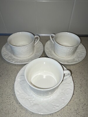 Set of 3 Mikasa ENGLISH COUNTRYSIDE Tea Cups & Saucers DP900 EUC Lot