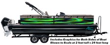 Colorful Abstract Shell Abalone Lime Wrap Kit Decal Fishing Boat Vinyl Pontoon