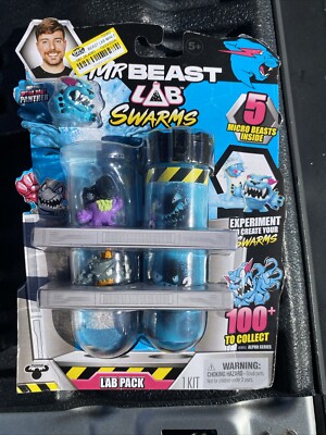 2024 NEW MR BEAST LAB SWARMS 5 Micro Beasts Lab Pack 1'' Figures READ INSIDE!!