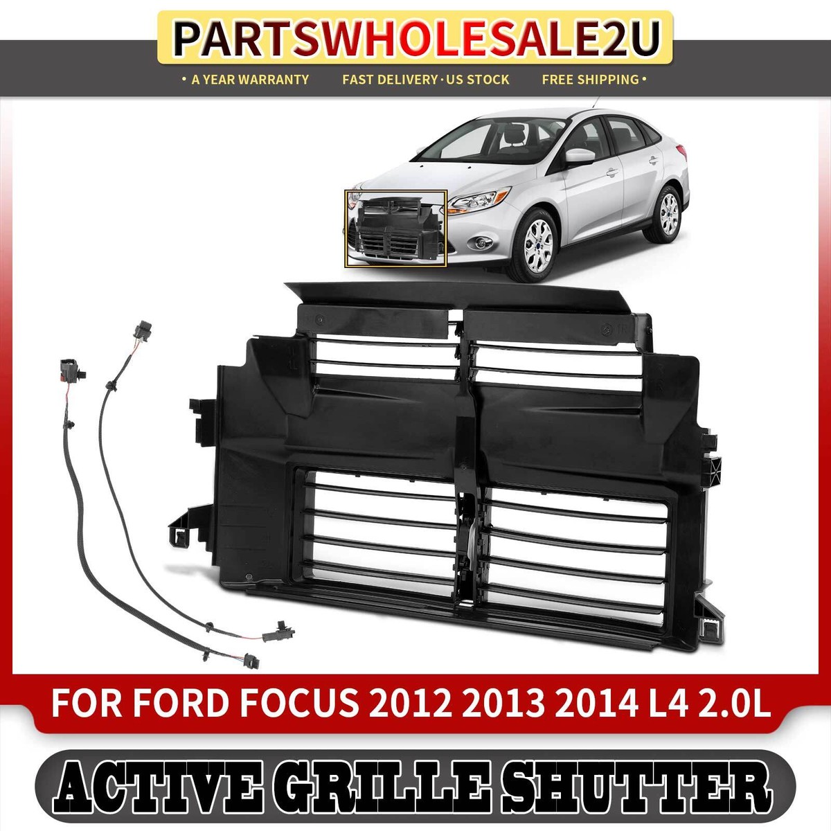 New Active Grille Shutter with Motor Assembly for Ford Focus 2012