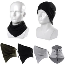 Winter Neck Gaiter Warmer Windproof Fleece Face Mask Scarf Cover for Men Women