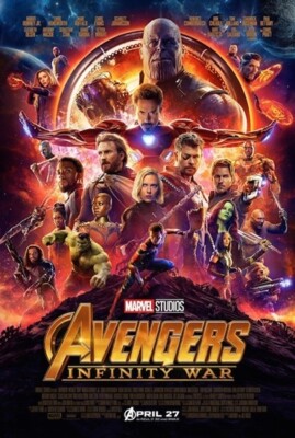 2018 MARVEL AVENGERS INFINITY WAR MOVIE POSTER 24x36 NEW FREE