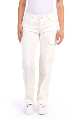 BLUE MONKEY JEANS NEU B- WARE BLAU GRAU CREME CROPPED BALLON FIT BLUMEN CARGO