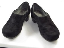 Dansko nice Women's 9807100200 suede Clog Black sze 40 U.S 9.5-10 135