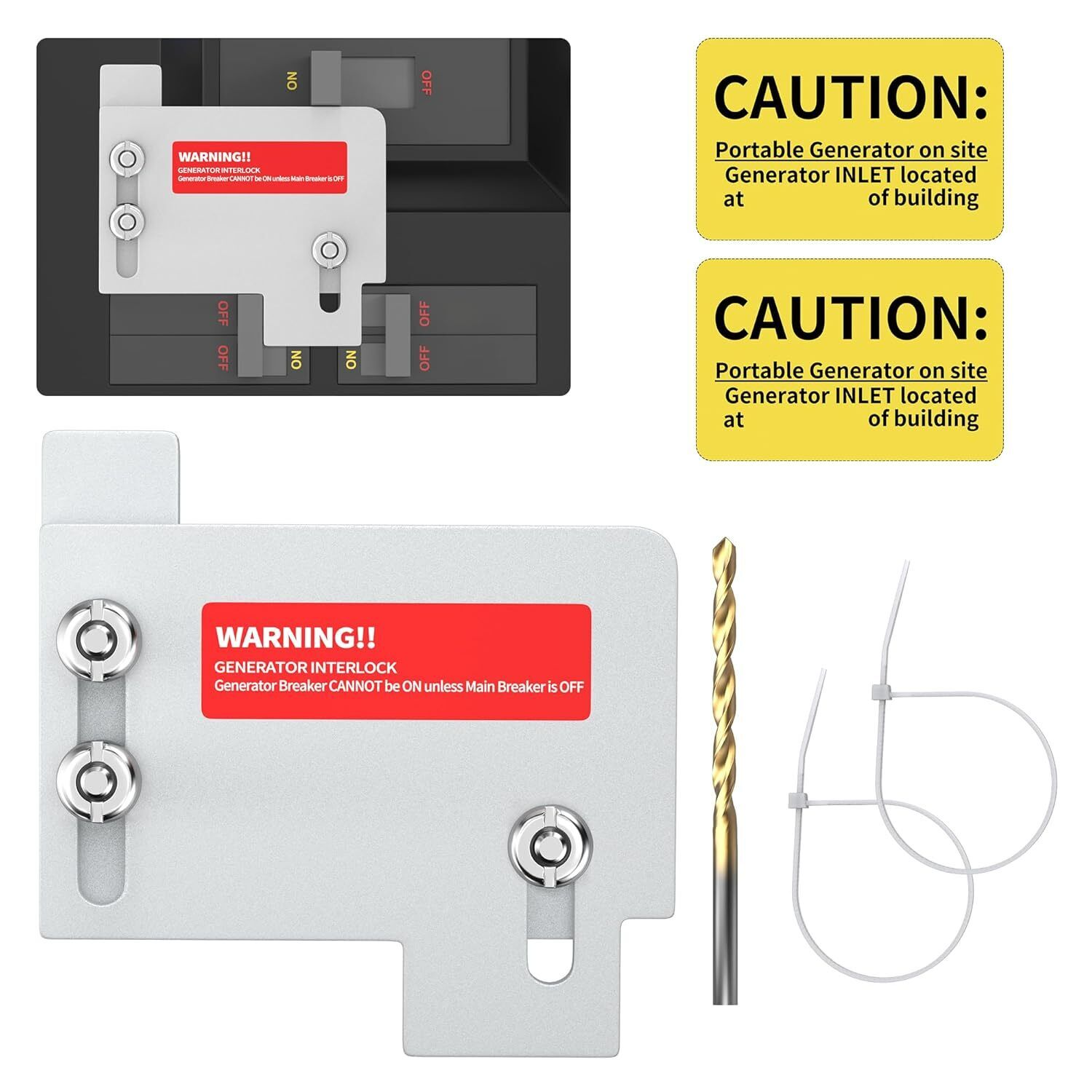 Generator Interlock Kit Fit for Horizontal Main Cutler Hammer CH Series TAN