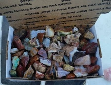 3+ POUNDS of TUMBLING ROUGH Includes: rocks for tumbling Mixed Agate's, Jasper's