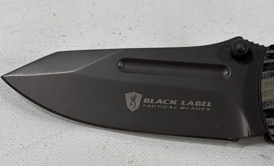 Cuchillo Carpeta Browning Black Label Tactical Blades 1911 ¡Bonito! Foto 2 de 4