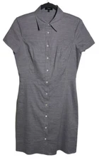 Theory Size 2 Short Sleeve Womens Dress Lavender Melange Eco Sharkskin $375