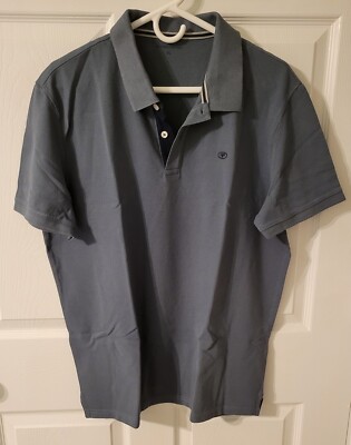 Tom Tailor Men's Icon Polo Tshirt Size X-Large Color Gray 
