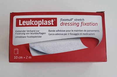 BSN MEDICAL Fixomull® stretch von Leukoplast®, vollflächige Fixierung, 10 cm x 2 m, 1 Rolle