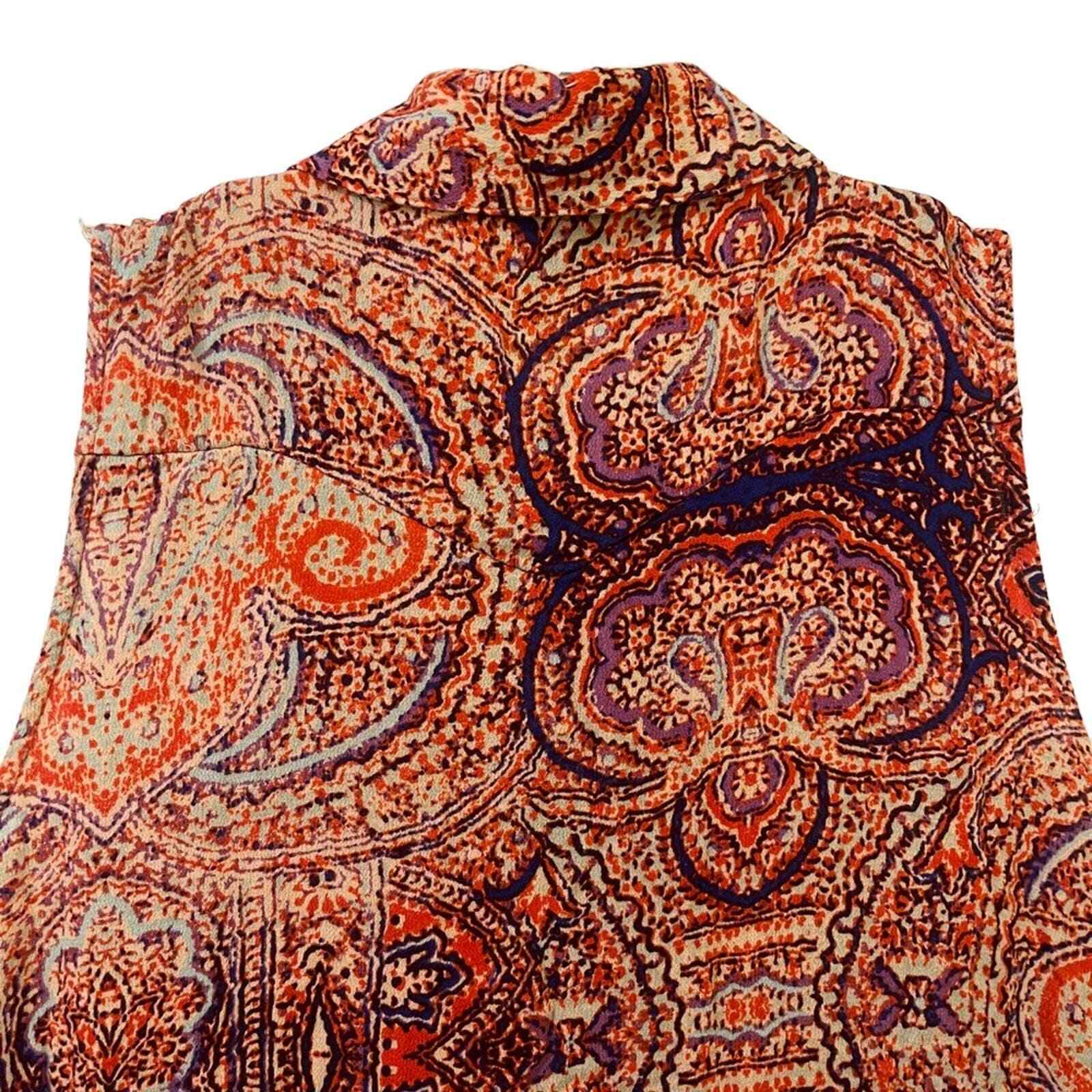 Multicolored Collared Button Front Sleeveless Tun… - image 6