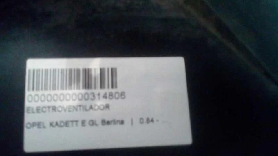 Ventilateur Électrique pour OPEL KADETT E GL Berlina 314806 - Photo 4/4