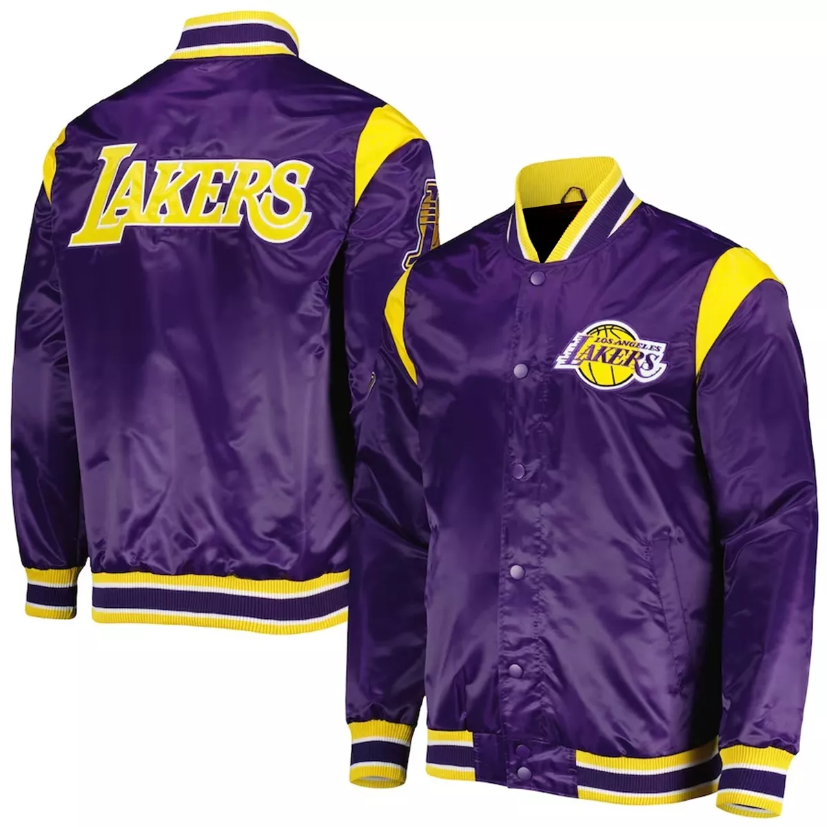 Starter Men's Los Angeles Lakers Force Play Varsity Jacket