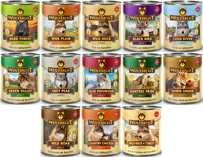 Wolfsblut Hundefutter | Nassfutter Mix | 6, 12 oder 24 x 800g | 13 Sorten