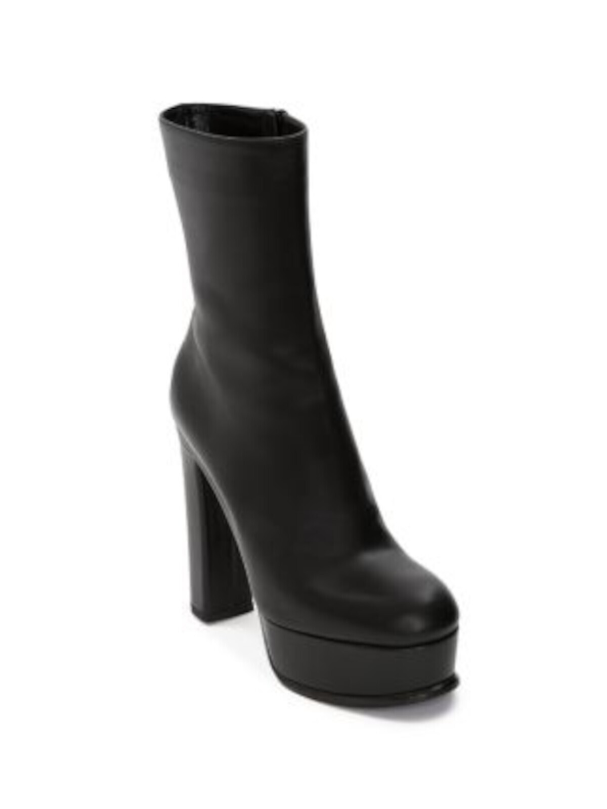 Женские черные кожаные сапоги на платформе и каблуке 1-1/2 размера ALEXANDER MCQUEEN 38