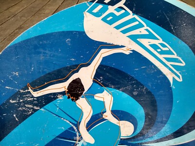 Banzai Skimboard   30  x 19 ½    Vintage Surf Graphics