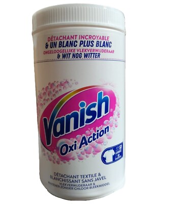 8,33 /kg - 6er Pack VANISH Oxi Action Waschpulver - Crystal White - 1,5 kg