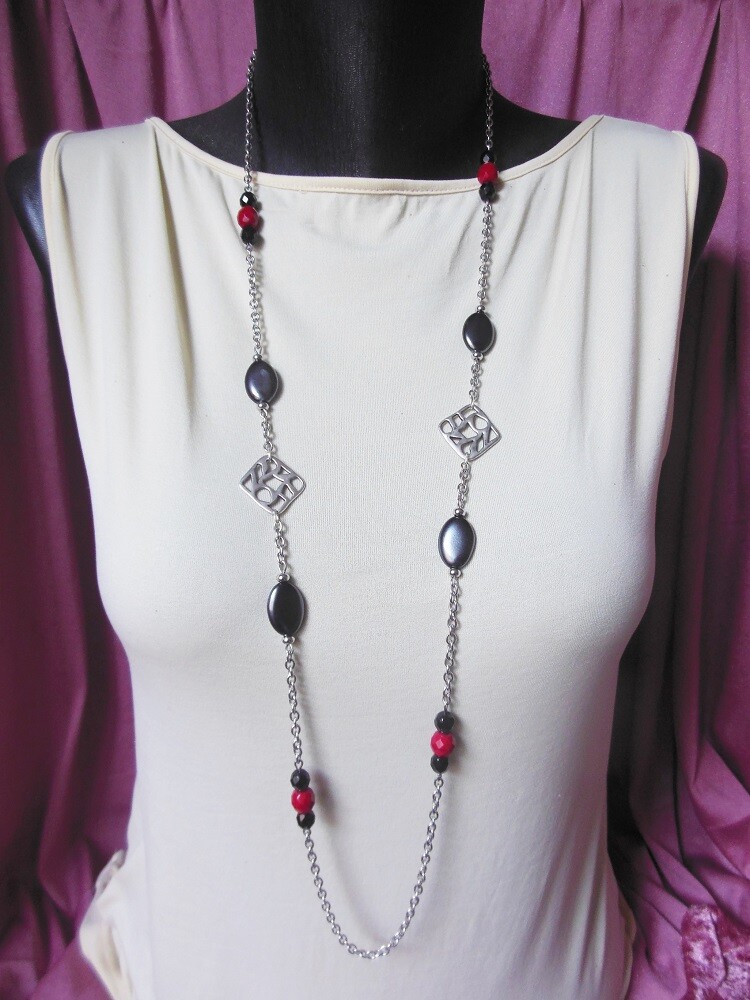 Collier Paparazzi - émail Noir, Bijou Fantaisie Neuf Avec étiquettes, Pour Femme