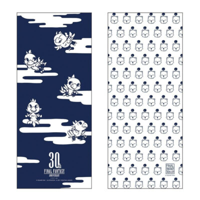 Final Fantasy 30th Chocobo & Moogle Tenugui set Washcloth Hand Towel movic New