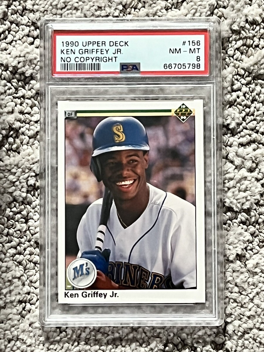 ケン、グリフィーjrルーキーカードNMーMT8。 KEN GRIFFEY JR. 1989 UPPER DECK ROOKIE CARD PSA 8 NM/MT
