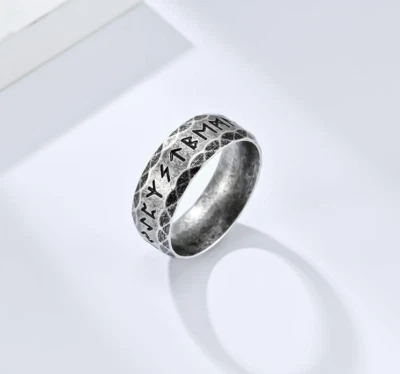 Runenring - Wikinger Runen Ring - Fingerring - NEU