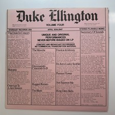 Volume Four - April 30, 1947 LP Vinyl Record Duke Ellington