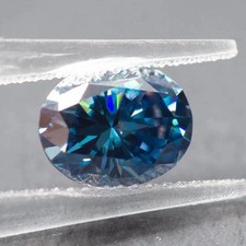 6.50 CT Natural Blue Diamond 10x14 MM 1 Pcs Oval Cut VVS1 D Grade Certified X3
