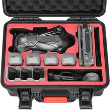 Hard Case with Controller Lanyard for Mavic 4 Pro Fits RC2 Up to 8 Batteries