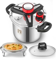 Huanyu 3-in-1 Pressure Cooker 7 Litres Stainless Steel Pressure Cookers, 7 L