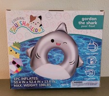 BigMouth X Squishmallows Gordon the Shark Pool Float, Children Ages 8 