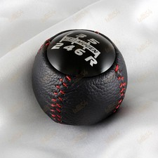 Black Pvc Leather Mugen Shift Knob 6 Speed For Honda Crz S2000 Fa5 Fg2 Si Accord