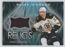 2024-25 Upper Deck Black Diamond Mine Relics Patrice Bergeron Boston Bruins