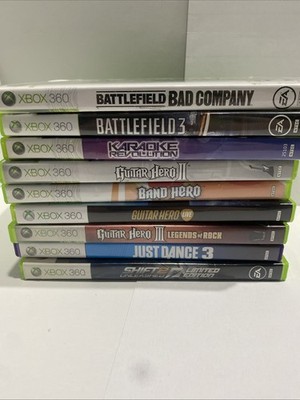 Xbox 360 Games cleaned -You Pick& Choose Video Game Lot, Working, Cleaned