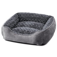 Orthopedic Washable Dog Bed with AntiSlip for Small/Med/Large Dogs Dark Grey