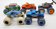 Monster Jam 1/64th Die Cast Monster Truck LOT of 4- Extra Hot wheel Included-