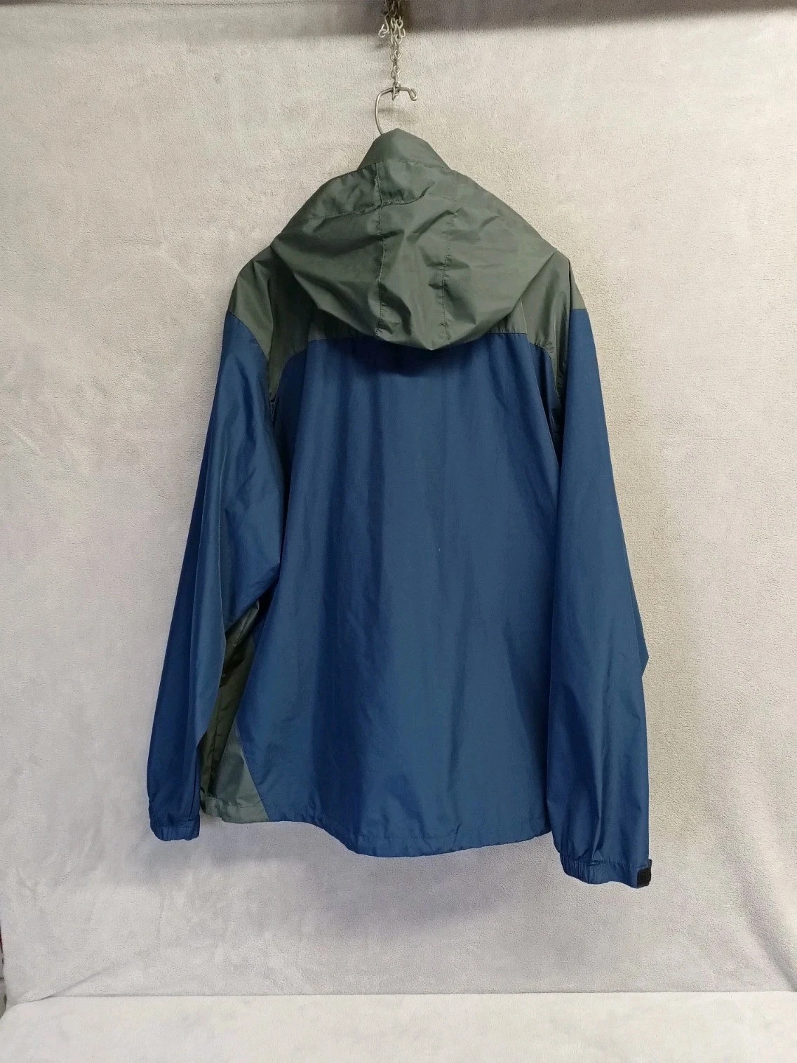 Frogg Toggs Rain Jacket Men's XL /XXL Blue Gray Hooded Packable Full Zip image 13