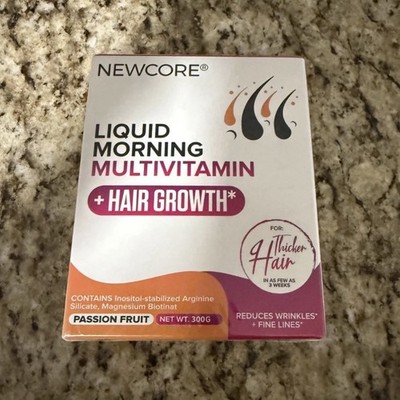 NEWCORE   MORNING LIQUID MULTIVITAMIN + HAIR GROWTH SUPPLEMENT - Brand New