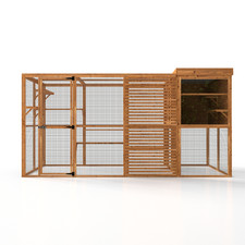 The Hutch Company Cat Palace – 12 ft x 6 ft x 6 ft Outdoor Catio