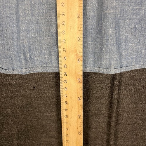 Proper Cloth Denim Western Shirt Mens L Pearl Snap Light Blue Long Sleeve - Picture 9 of 9