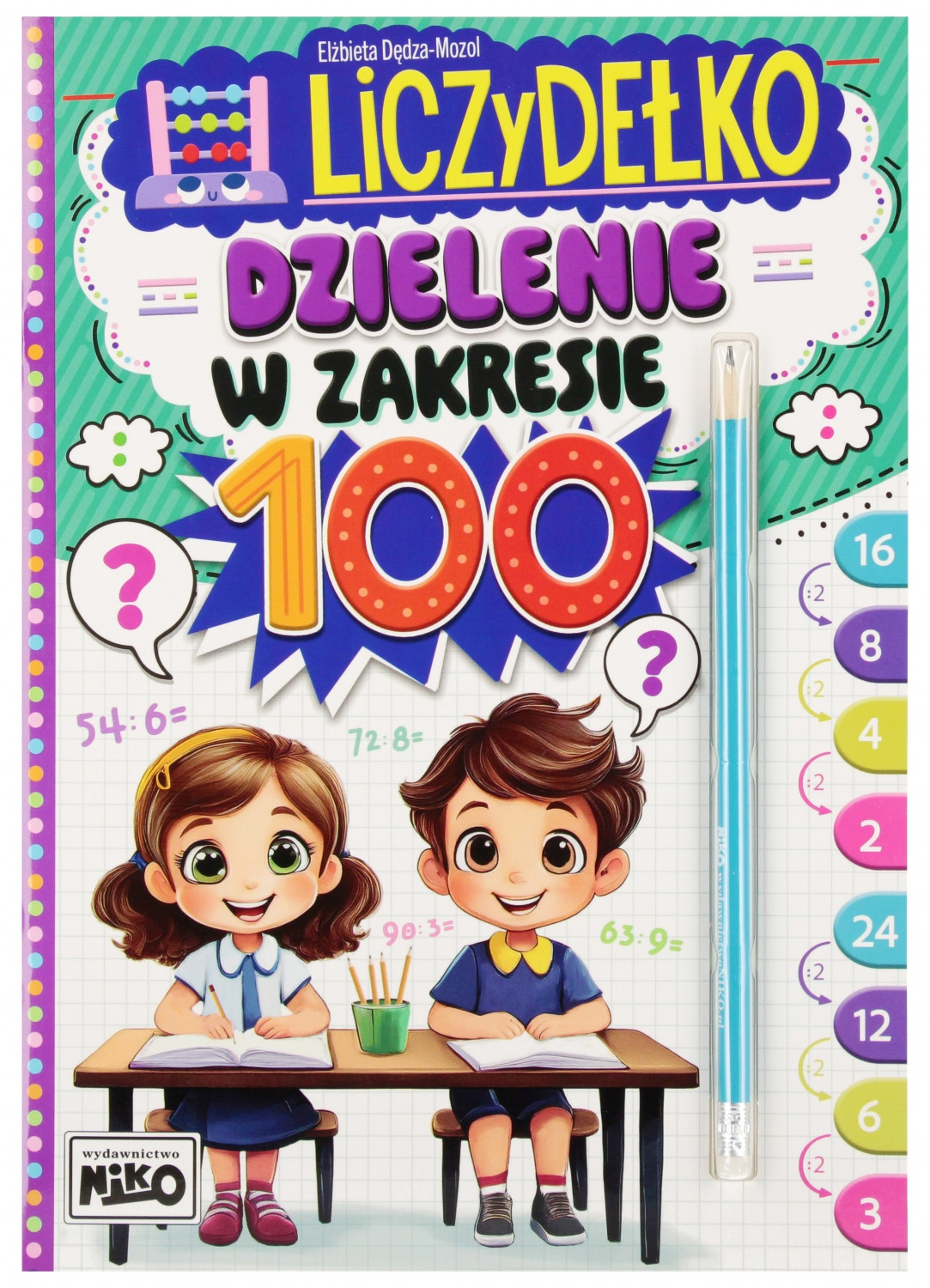 9788368118117 Детская игровая площадка Książeczka edukacyjna 200x285 Dzielenie do 100 olówek NIKO 118117