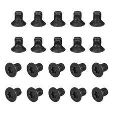 M10-1.5x16mm Flat Head Torx Anti Theft Machine Screws, 30Pcs Alloy Steel