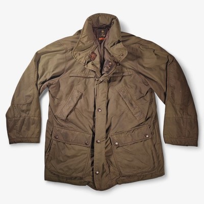 Fay Stadium Jacke Parka Freizeit Grün 90er Vintage Jacke Gr. L Made Italy