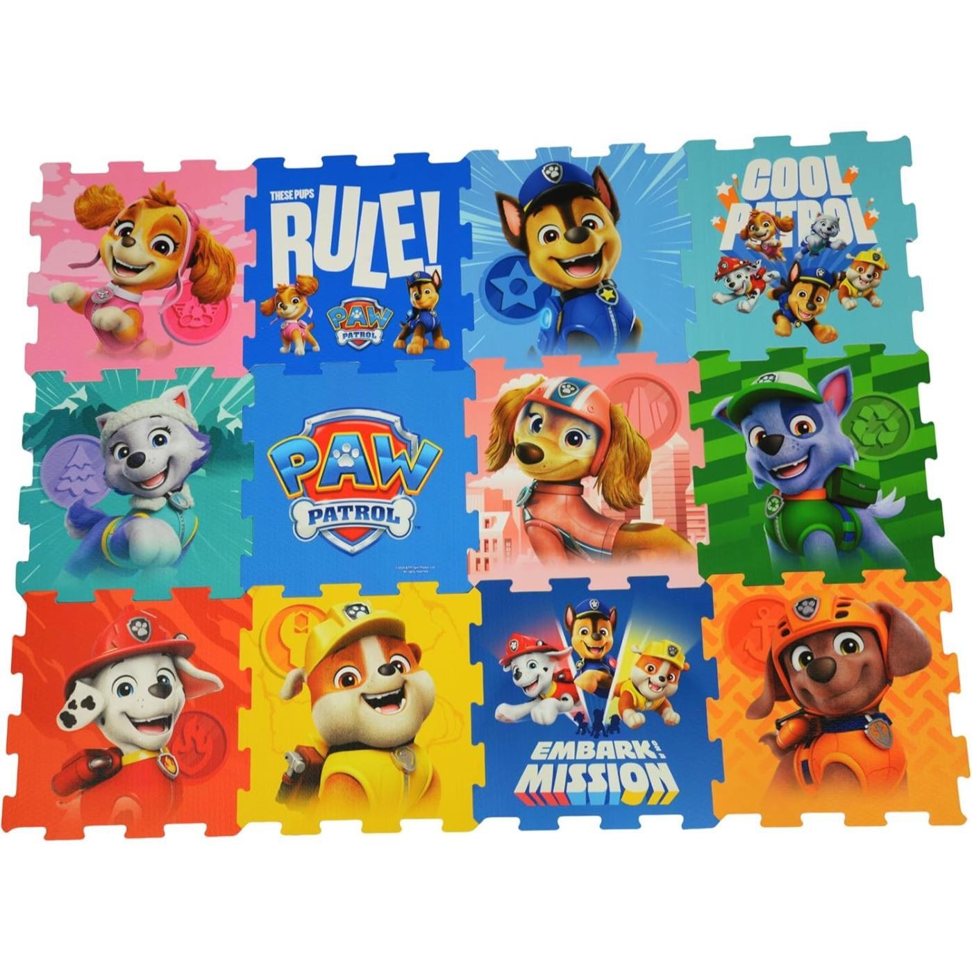 Paw Patrol Foam Play Mats (12 Piece)