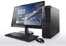 Cheap Lenovo Full System 19" Monitor + Qual Core 8Gb 240GB SSD DVDRW Win 10